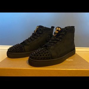 Christian louboutin suede sneakers